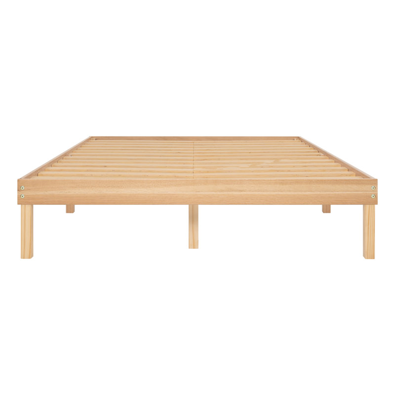 Ebern Designs Eimuntas 14 inch Solid Wood Platform Bed, No Squeak Bed